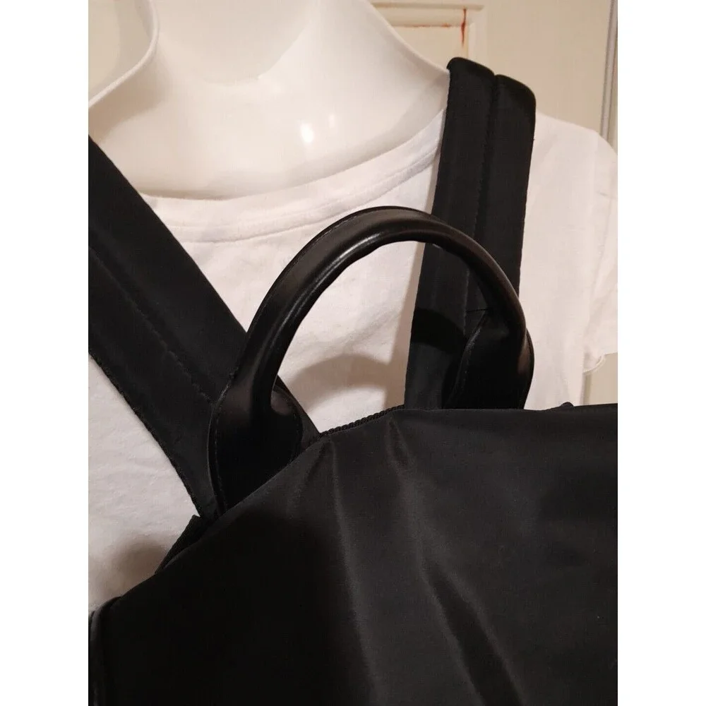 Ergo Baby Backpack, Deluxe Black  Diaper Bag, Leather Trim